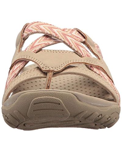 Skechers Reggae-Soundproof-Thong Slide Multi-strap Sandal in Natural - Lyst