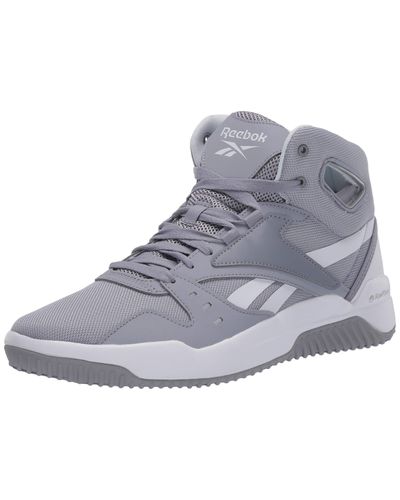 Reebok Bb Os Mid High-top Sneaker in Grey/White (Gray) for Men | Lyst
