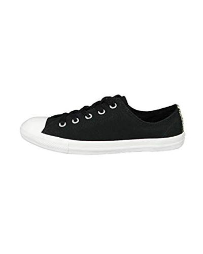Converse Chucks c Black Chuck Taylor All Star Dainty Ox Satin Black Silver White For Men Lyst