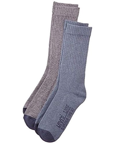 Levi's Cotton Levis 120sf Regular Cut 2p Calf Socks in Blue (Light Denim)  (Blue) for Men - Lyst