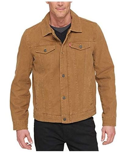 jaket canvas trucker