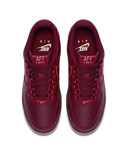 nike air force dark red