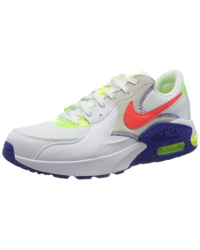 Nike Air Max Excee Amd Sneaker in White Bright Crimson Indigo bu (White)  for Men | Lyst UK