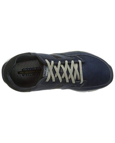 Skechers Lace L-fit Comfort Life, 's Low-top in Blue for Men - Lyst