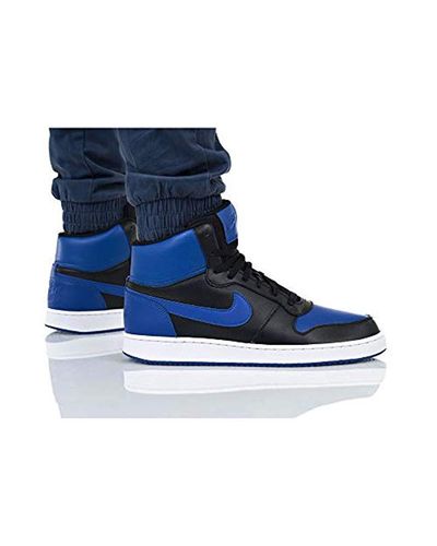 nike ebernon mid blue