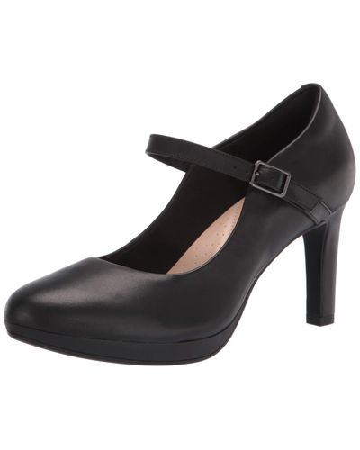 Clarks Ambyr Shine Pump in Black Leather (Black) - Lyst