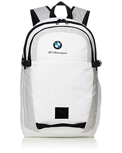 puma bmw white backpack