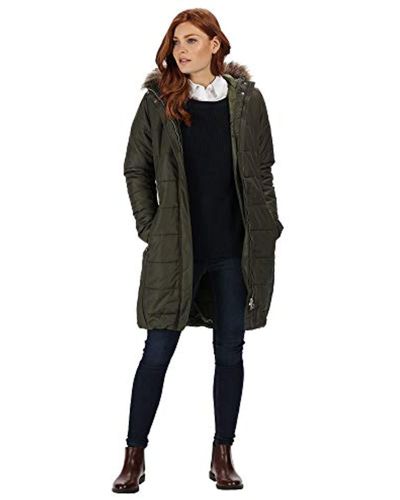 regatta fermina 11 faux fur trim hooded coat