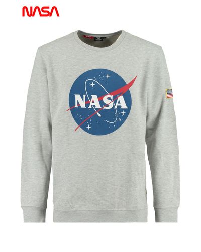 America Today Nasa Sweater Met Ronde Hals in het Grijs voor heren - Lyst