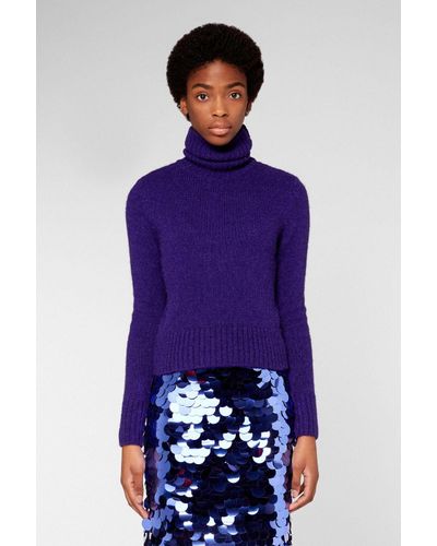 ami purple sweatshirt