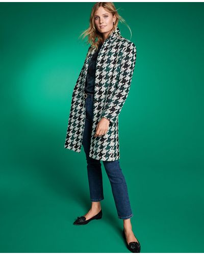 ann taylor houndstooth coat