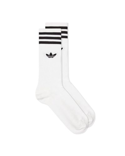 adidas Crew Socks 3 Pack in White for Men - Lyst