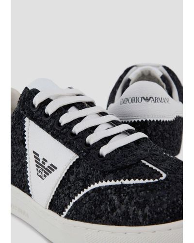 armani glitter trainers