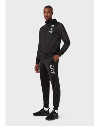 Emporio Armani Synthetic Tracksuit in Black for Men - Lyst