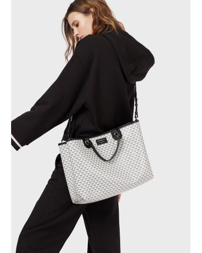Emporio Armani Myea Bag Shopper Bag In Light Blue | ModeSens