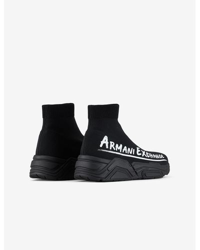 armani exchange sock sneaker