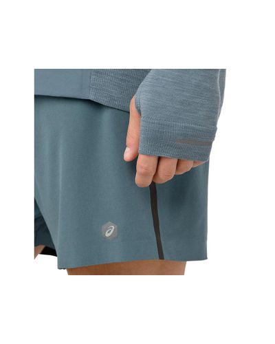 Asics Metarun Warm Ls Top in het Blauw voor heren - Lyst