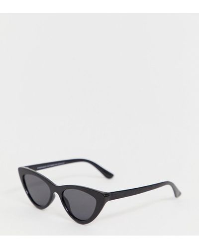 Occhiali da sole a occhi di gatto piccoli neriStradivarius in Denim di  colore Nero | Lyst