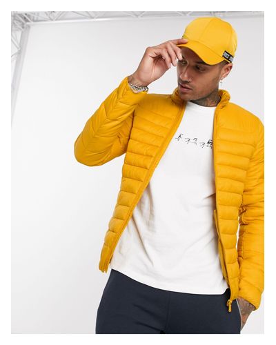 mustard puffer jacket zara