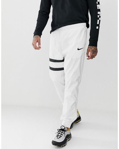 Pantalones de chándal en blanco Nike de Algodón de color Blanco para hombre  | Lyst