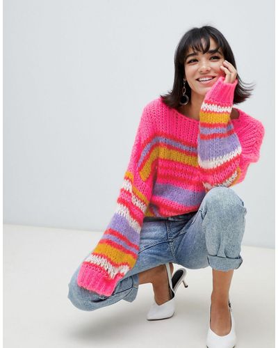 Jersey a rayas en multicolor Stradivarius de Denim de color Rosa | Lyst