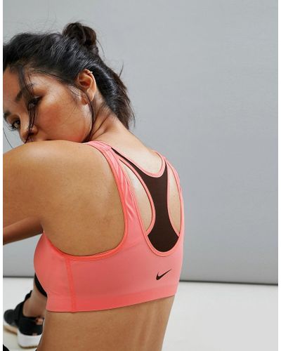 nike pro zip bra
