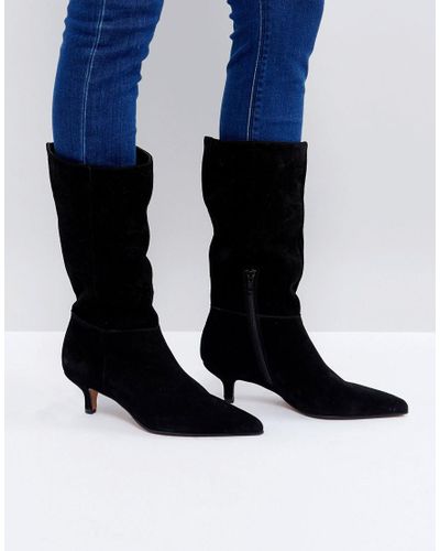 maroon heeled boots