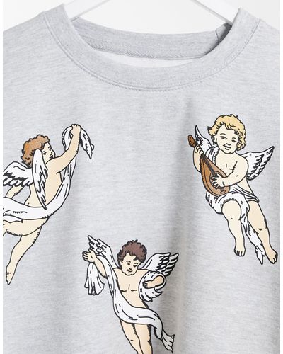 grey cherub sweatshirt