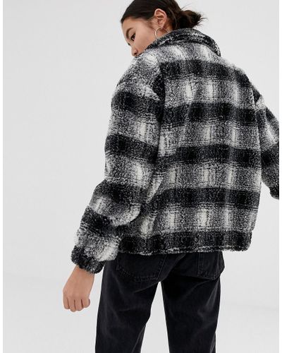 black teddy borg coat