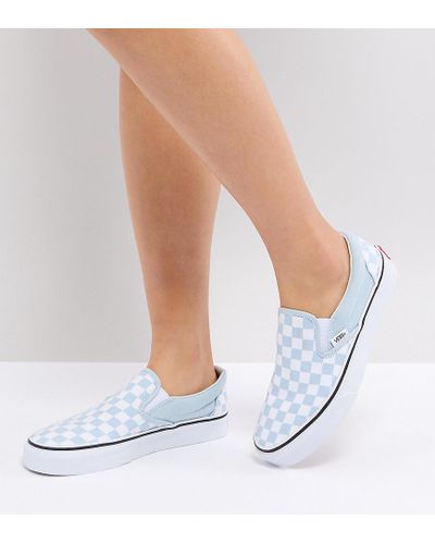 vans damier bleu