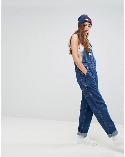 Tommy Hilfiger Denim Tommy Jeans 90s Capsule Dungaree in Blue - Lyst