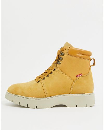 levis yellow boots