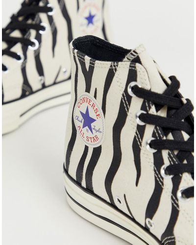 Zapatillas de lona con estampado de cebra Chuck 70 Converse de hombre | Lyst