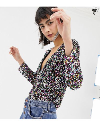 mango rainbow sequin dress