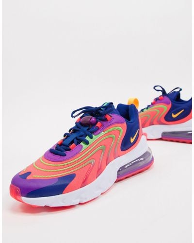 Nike Rubber Air Max 270 React Eng Sneakers In Pink For Men Lyst