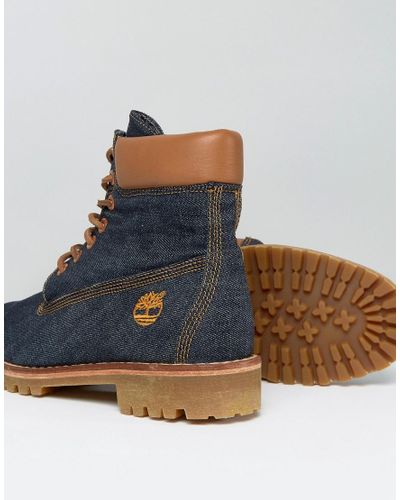 blue denim timberlands