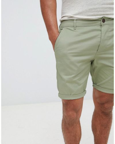 green chino shorts mens