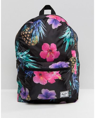 herschel black pineapple backpack