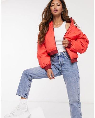 Levi's Lydia Reversible Puffer Jacket in Poppy Red (Red) | Lyst Australia