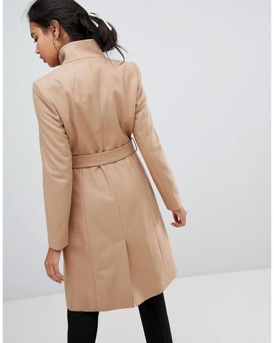 sandra long wool wrap coat