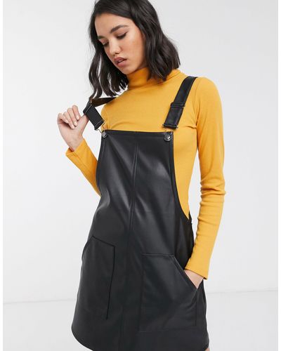 leather pinafore