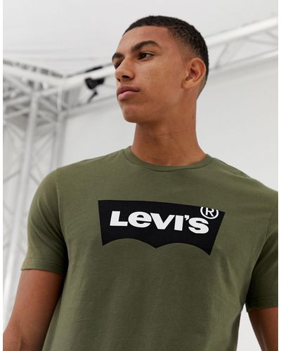 Levi's Denim Batwing Logo T-shirt In 