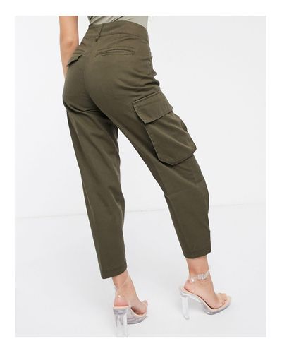 ASOS Cotton Military Pant With Pocket-green | Lyst Australia
