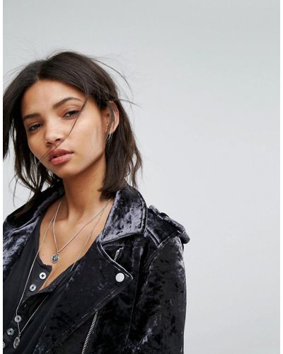 velvet motorcycle jacket