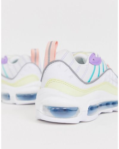 Zapatillas color pastel Air Max 98 Nike de Tejido sintético de color Blanco  | Lyst