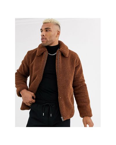 mens teddy jacket