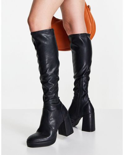 schuh della platform knee boot