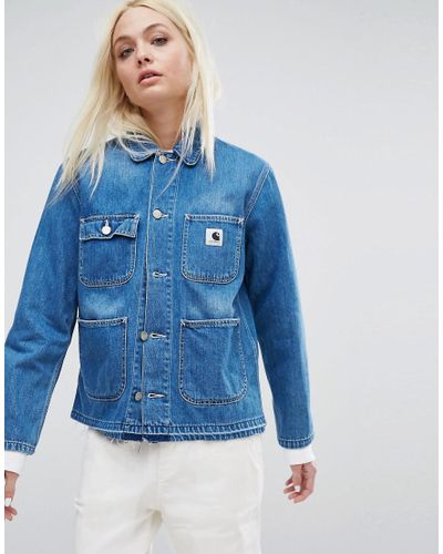 carhartt denim work jacket