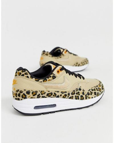 Nike Leopard Print Air Max 1 Trainers | Lyst UK