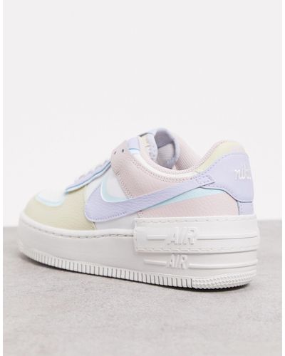Air - Force 1 Shadow - Sneakers pastelloNike in Gomma di colore Bianco |  Lyst